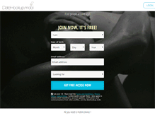 Tablet Screenshot of datehookup.mobi
